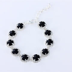 Single row diamond cat and dog accessories pet collar love pendant