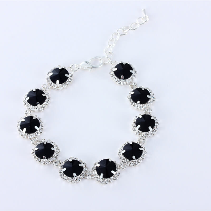 Single row diamond cat and dog accessories pet collar love pendant