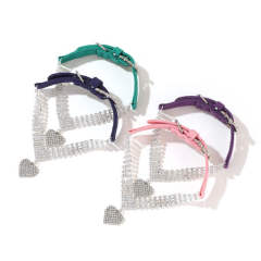 Pet supplies collar lead rope neck ring Pearl cat necklace Dog ring small and medium dog collar accessories