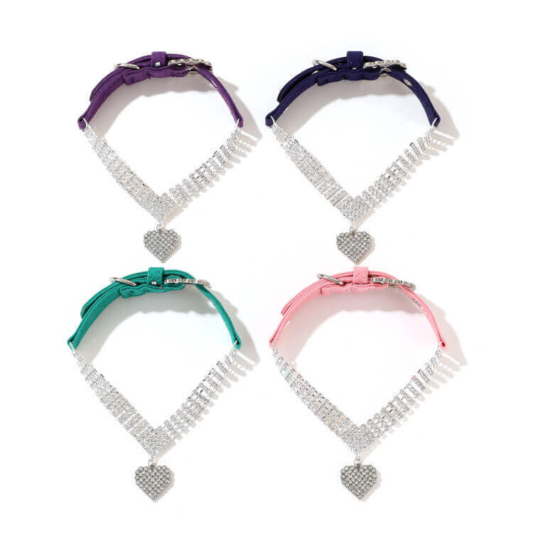 Pet supplies collar lead rope neck ring Pearl cat necklace Dog ring small and medium dog collar accessories