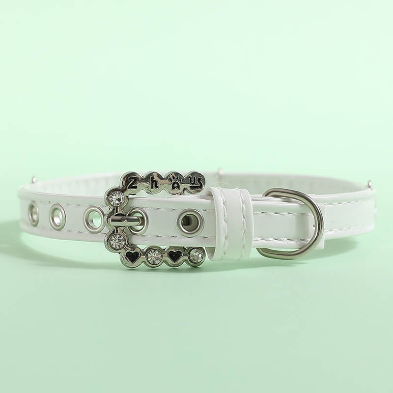 Pet supplies collar, leash, neck set, cat necklace, small, medium dog collar accessories