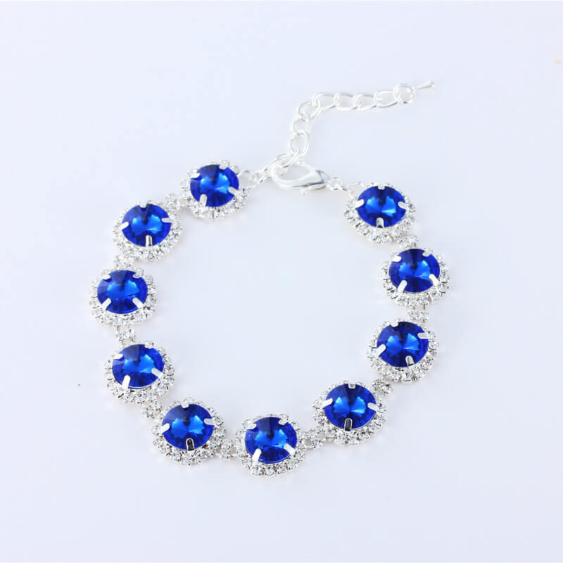 Single row diamond cat and dog accessories pet collar love pendant