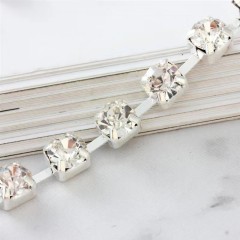 Single row diamond cat and dog accessories pet collar love pendant