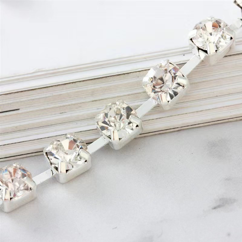 Single row diamond cat and dog accessories pet collar love pendant
