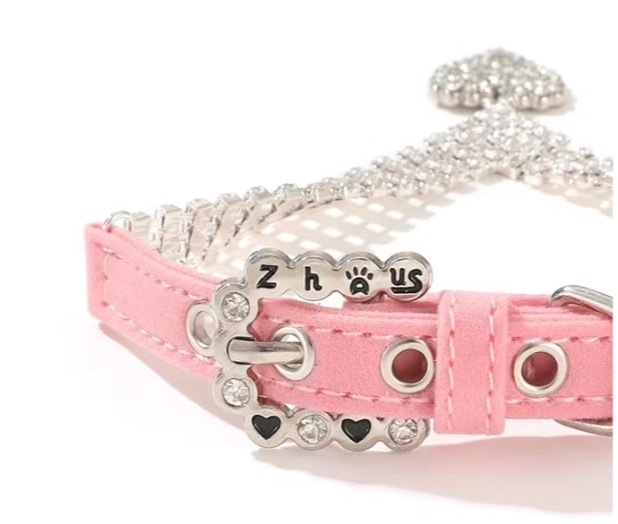 Pet supplies collar lead rope neck ring Pearl cat necklace Dog ring small and medium dog collar accessories