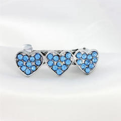 Rhinestone Heart Hairpin Pet Ornament