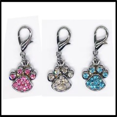 dog paw collar pendant