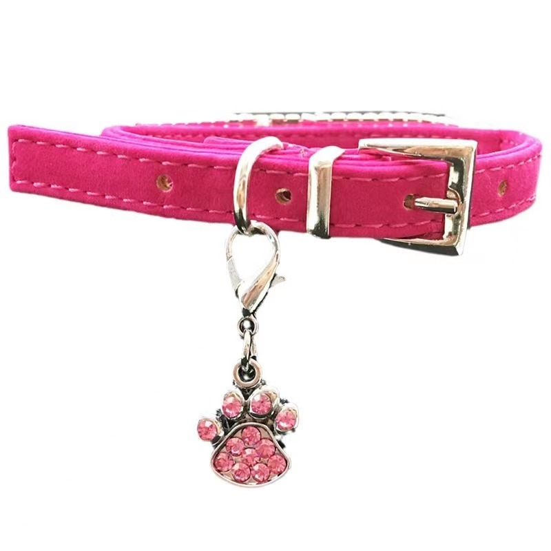 dog paw collar pendant
