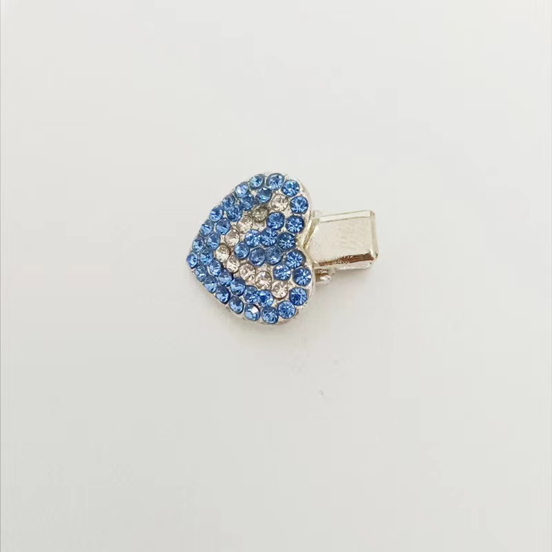 Rhinestone Alloy Pet Heart Hair Clip