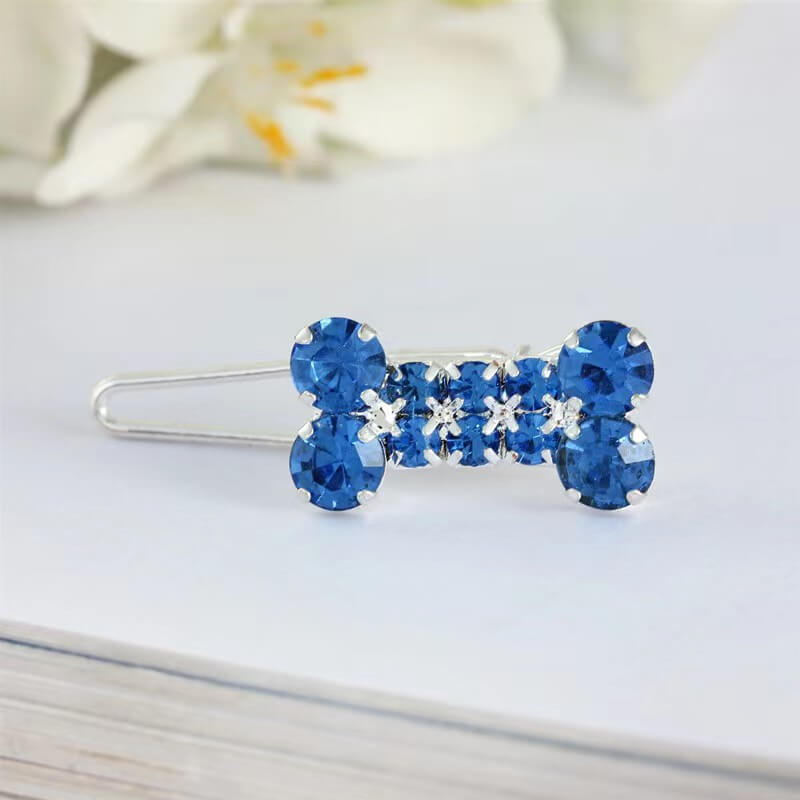 Rhinestone Bones Pet Hairpin