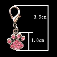 dog paw collar pendant