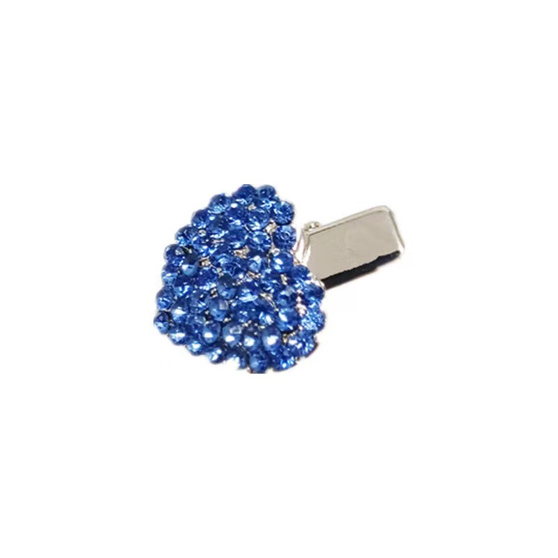 Rhinestone Alloy Pet Heart Hair Clip