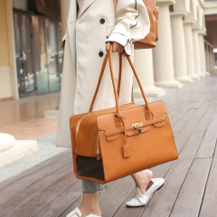Other pet carriers pet kennel dog cage luxury designer leather pet carrier