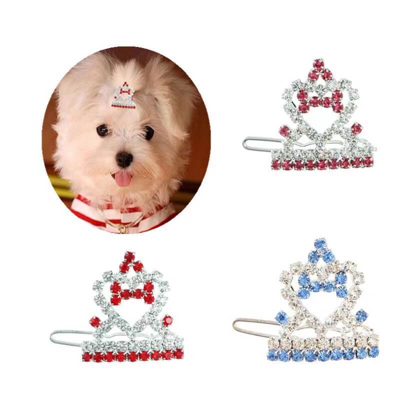 Fashion Crown Cat and Dog Hair Clips