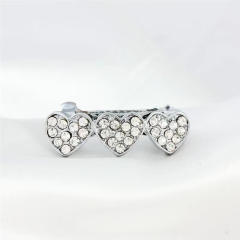 Rhinestone Heart Hairpin Pet Ornament