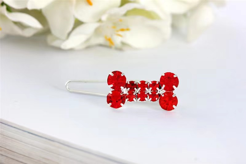 Rhinestone Bones Pet Hairpin