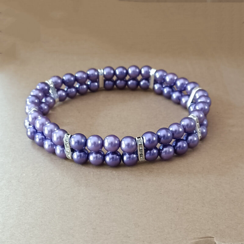 Faux Pearl Pet Stretchy Retractable Collar