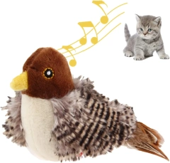 Gigwi Interactive Electronic Cat Toy, Automatic Chirping Bird Toy