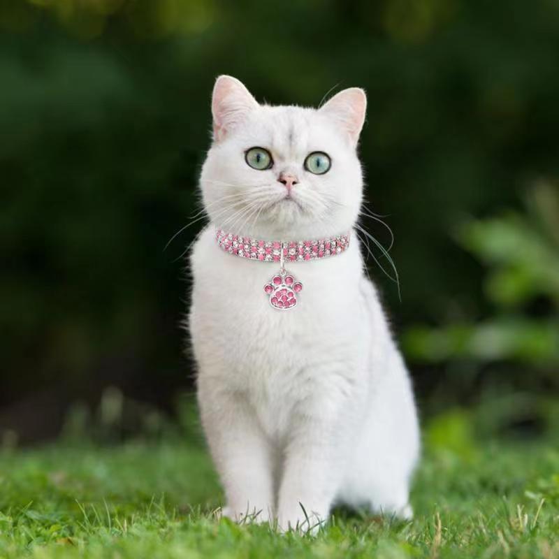 New rhinestone heart-shaped necklaces for pet dogs and cat crystal collars