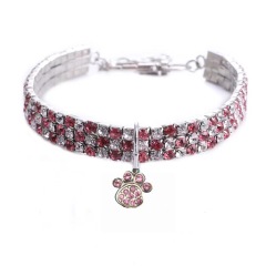 New rhinestone heart-shaped necklaces for pet dogs and cat crystal collars