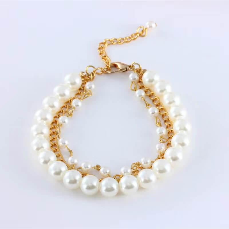 Pearl Pet Collar Bell Cat Dog Pet Jewelry
