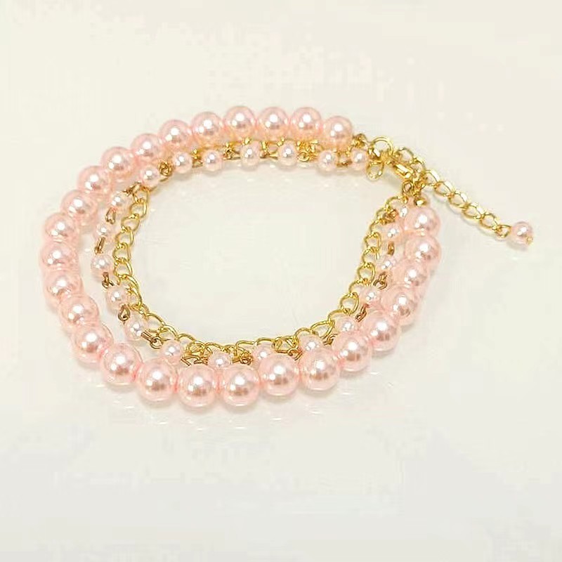 Pearl Pet Collar Bell Cat Dog Pet Jewelry