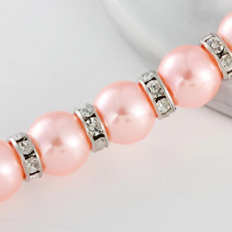 pet pearl necklace cat and dog jewelry