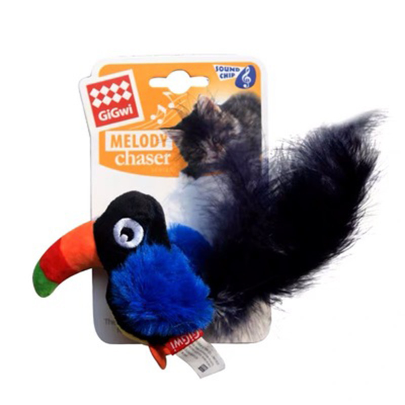 Gigwi Interactive Electronic Cat Toy, Automatic Chirping Bird Toy