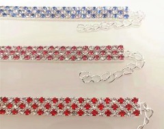 New rhinestone heart-shaped necklaces for pet dogs and cat crystal collars