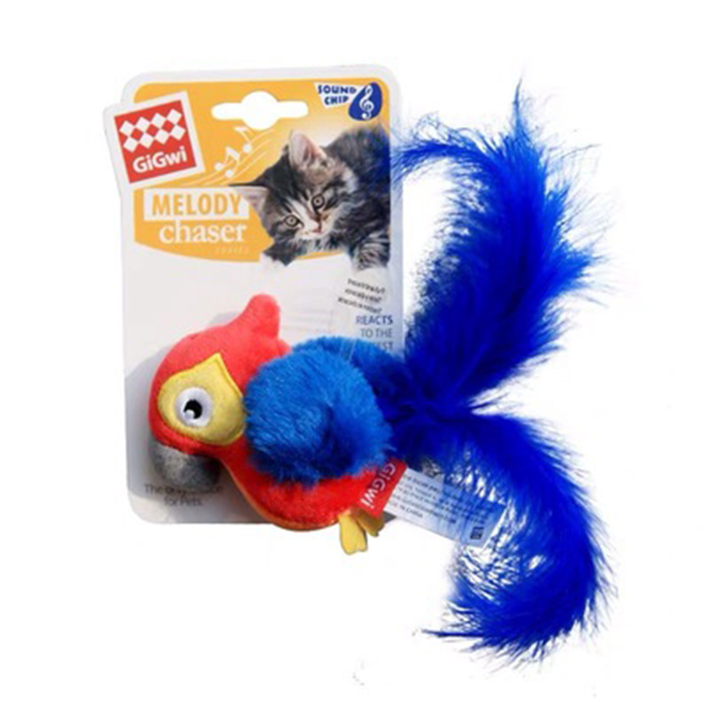Gigwi Interactive Electronic Cat Toy, Automatic Chirping Bird Toy