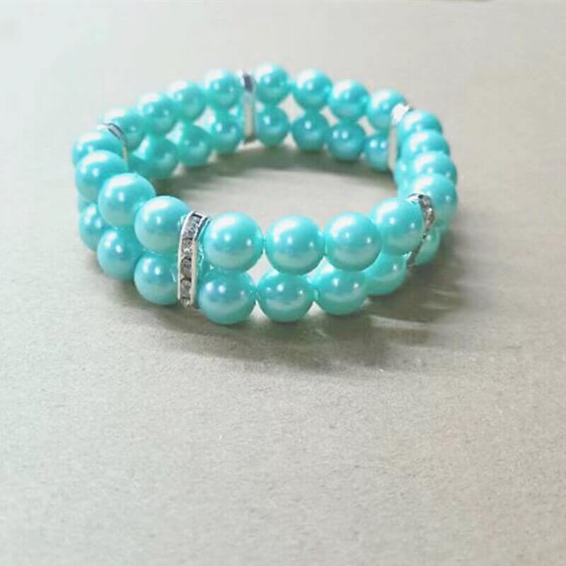 Faux Pearl Pet Stretchy Retractable Collar