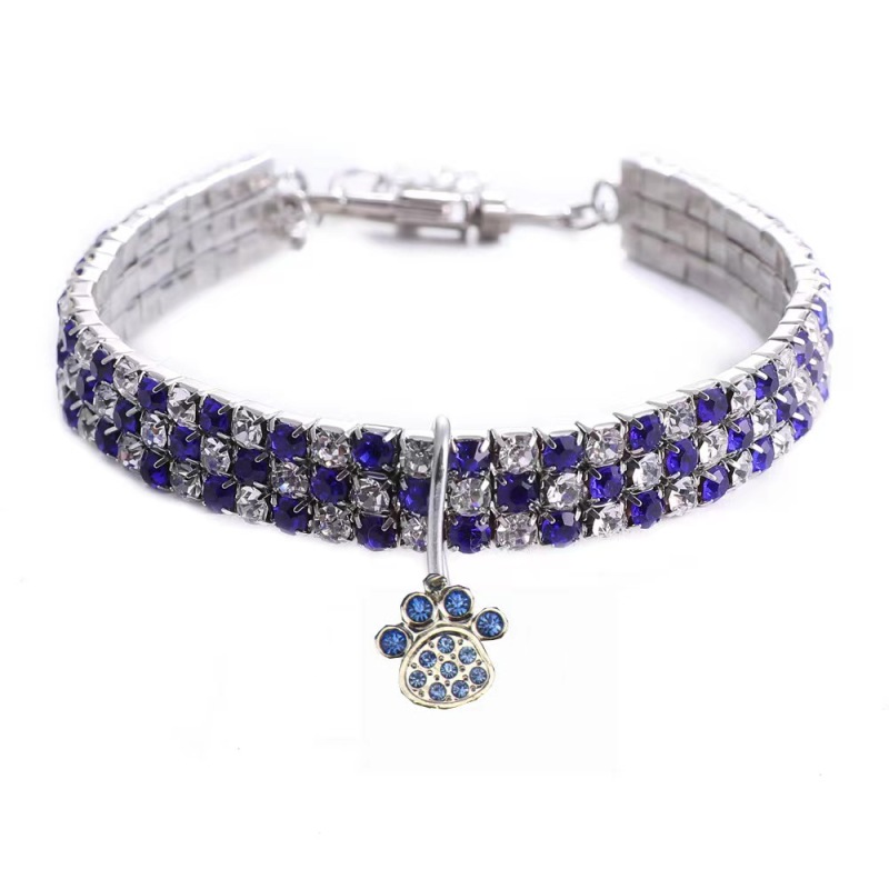 New rhinestone heart-shaped necklaces for pet dogs and cat crystal collars