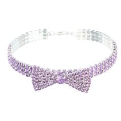 Three rows of non-stretch close-claw rhinestone jewelry