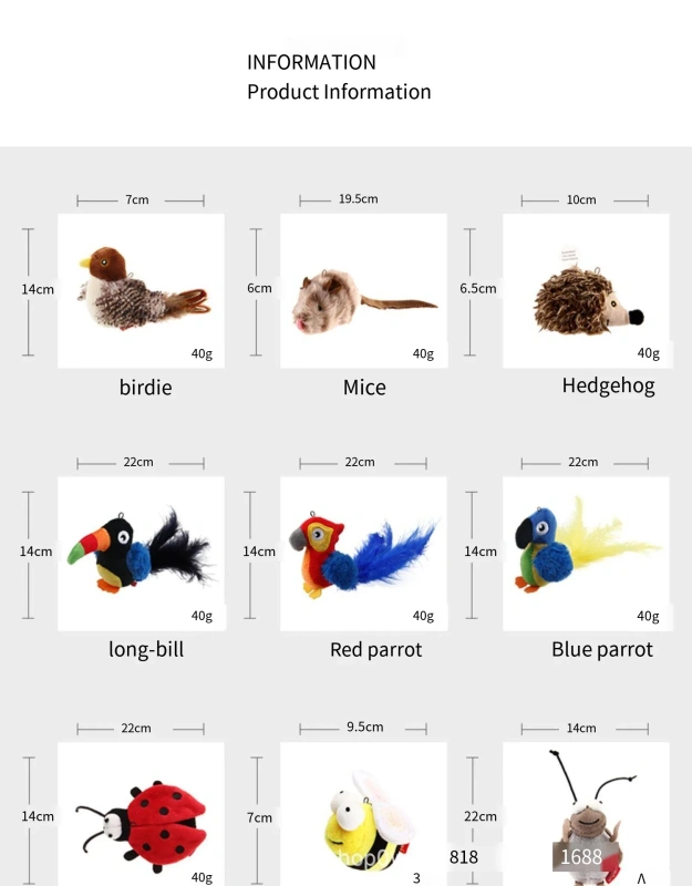 Gigwi Interactive Electronic Cat Toy, Automatic Chirping Bird Toy