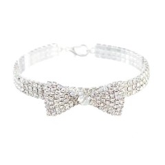 Three rows of non-stretch close-claw rhinestone jewelry