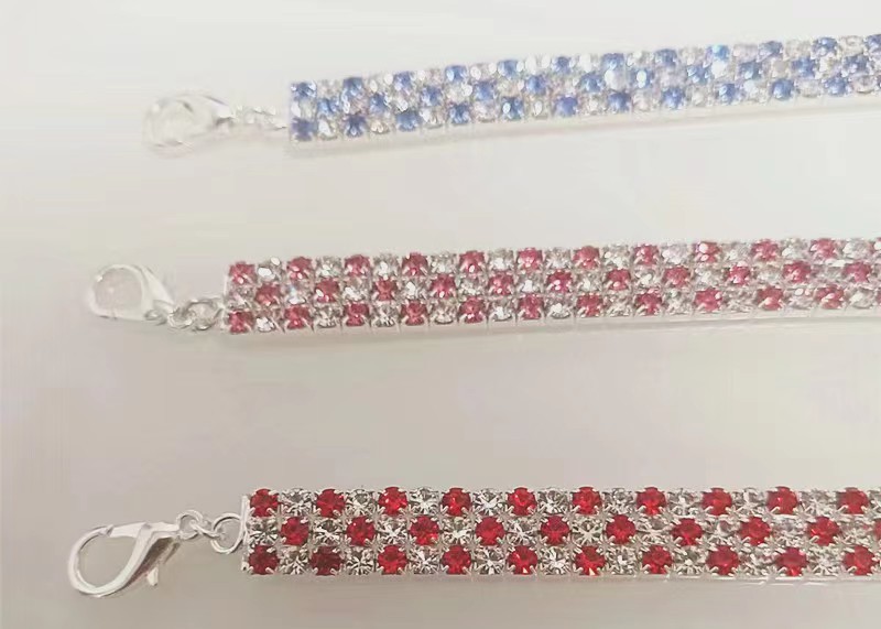 New rhinestone heart-shaped necklaces for pet dogs and cat crystal collars