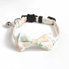 Hot sale Dog Bow Tie Plaid Custom Logo Dog Collar Metal Buckle Cat Bow Tie