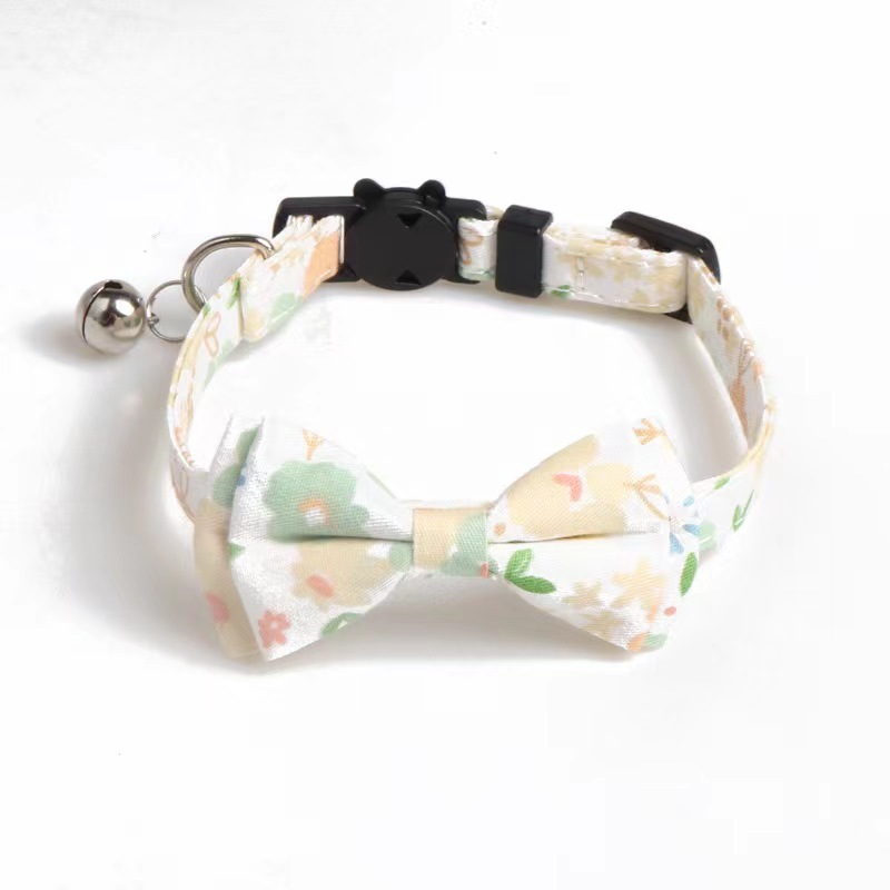 Hot sale Dog Bow Tie Plaid Custom Logo Dog Collar Metal Buckle Cat Bow Tie