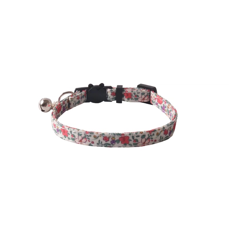 New Pet products Floral series Cat Collar Floral Accessories Cat collar Kitten collar with bell