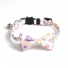 Hot sale Dog Bow Tie Plaid Custom Logo Dog Collar Metal Buckle Cat Bow Tie