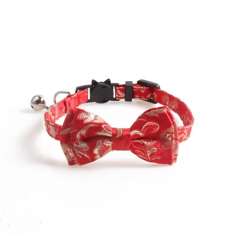 pet collar cat with Chinese style series ethnic style cat collar with bell