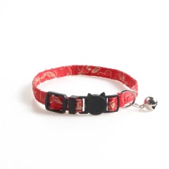 pet collar cat with Chinese style series ethnic style cat collar with bell