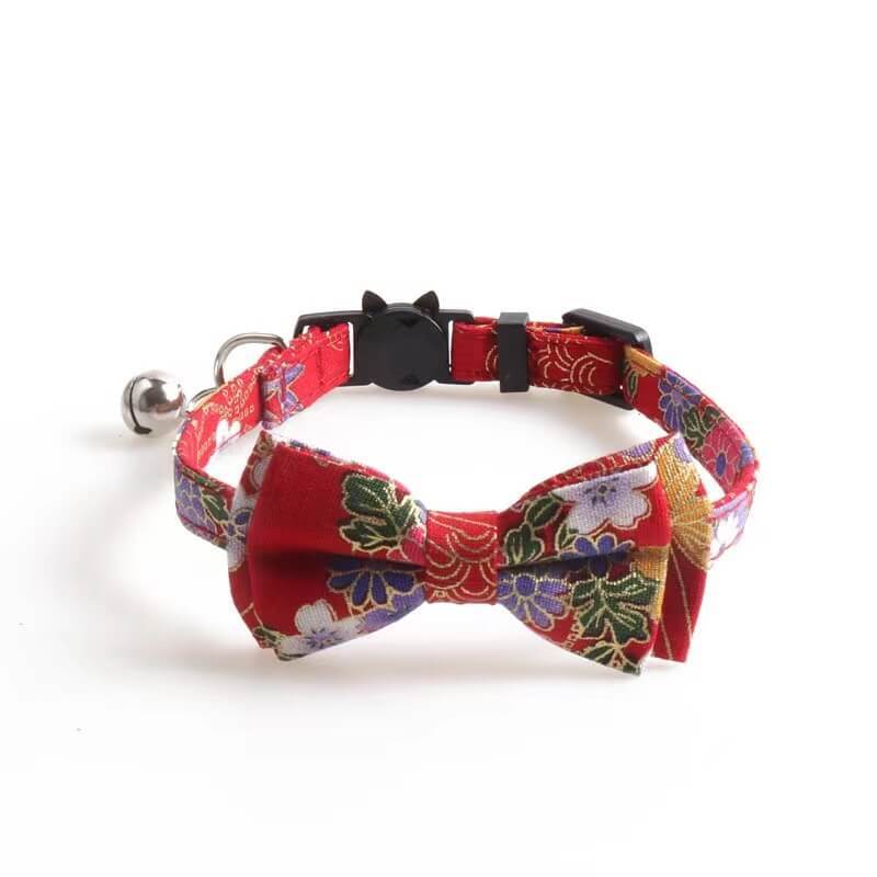 pet collar cat with Chinese style series ethnic style cat collar with bell