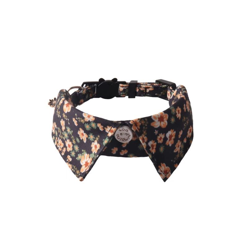 New Pet products Floral series Cat Collar Floral Accessories Cat collar Kitten collar with bell