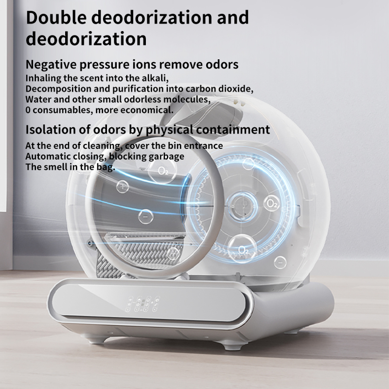 Smart cat litter box, fully automatic cleaning electric large deodorizing fully enclosed automatic cat litter box