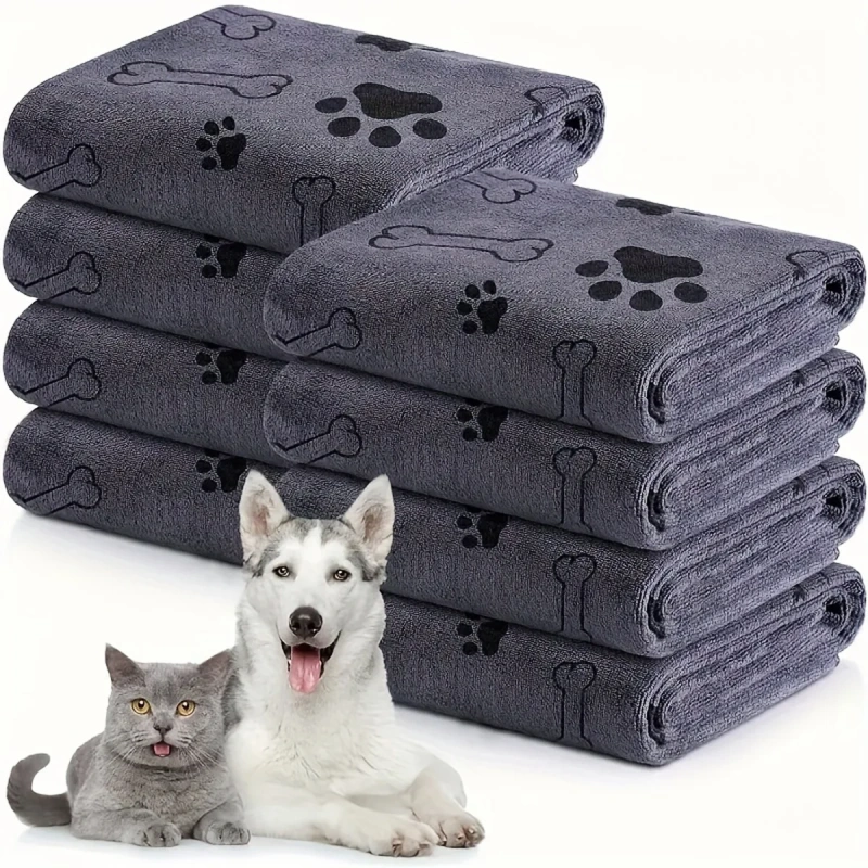 Wholesale Pet Cat Dog Bath Towel Cleaning Grooming Products Small Medium Large Soft Microfiber Drying Pet Cat Dog Towel