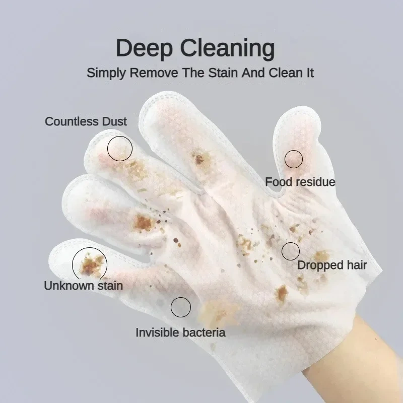 Custom Logo Disposable Pet Grooming Gloves Wipes White Hypoallergenic Pet Cleaning Gloves Wet Wipes for Dogs and Cats