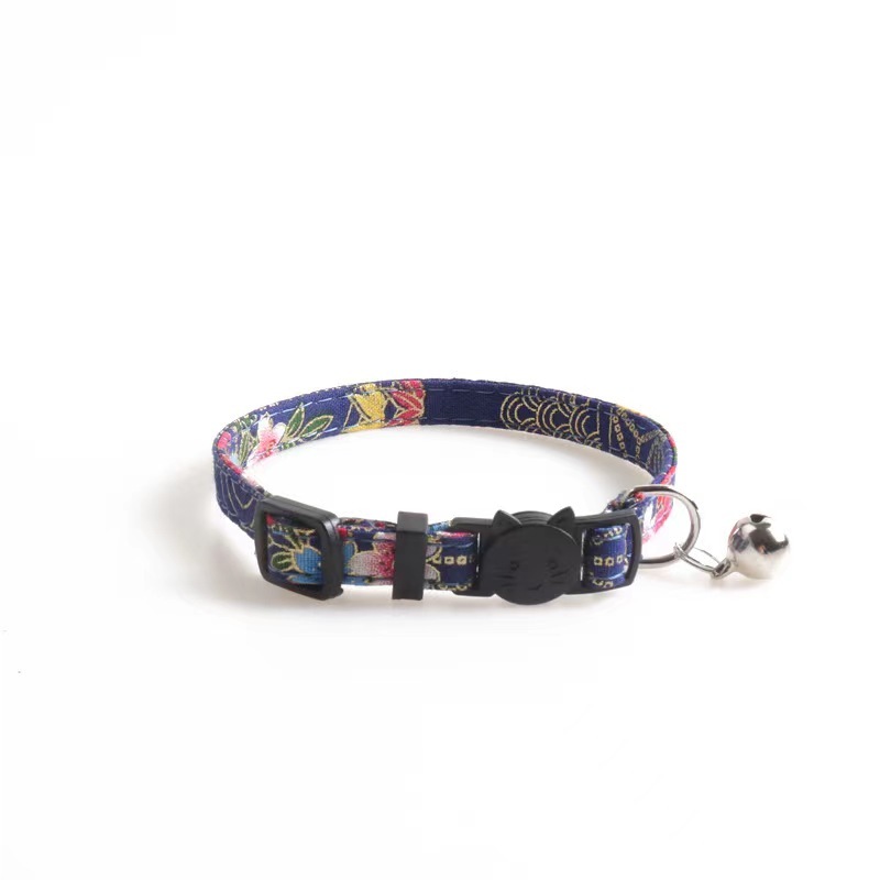 pet collar cat with Chinese style series ethnic style cat collar with bell