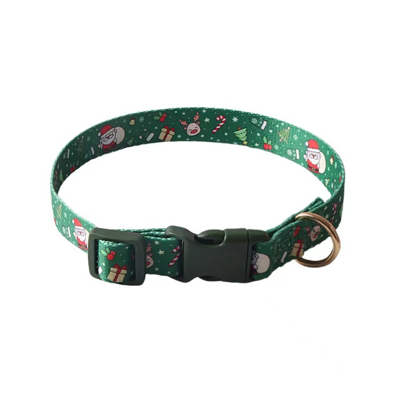 Pet Collar Christmas Halloween series Adjustable Puppy Dog Collar With plastic buckle