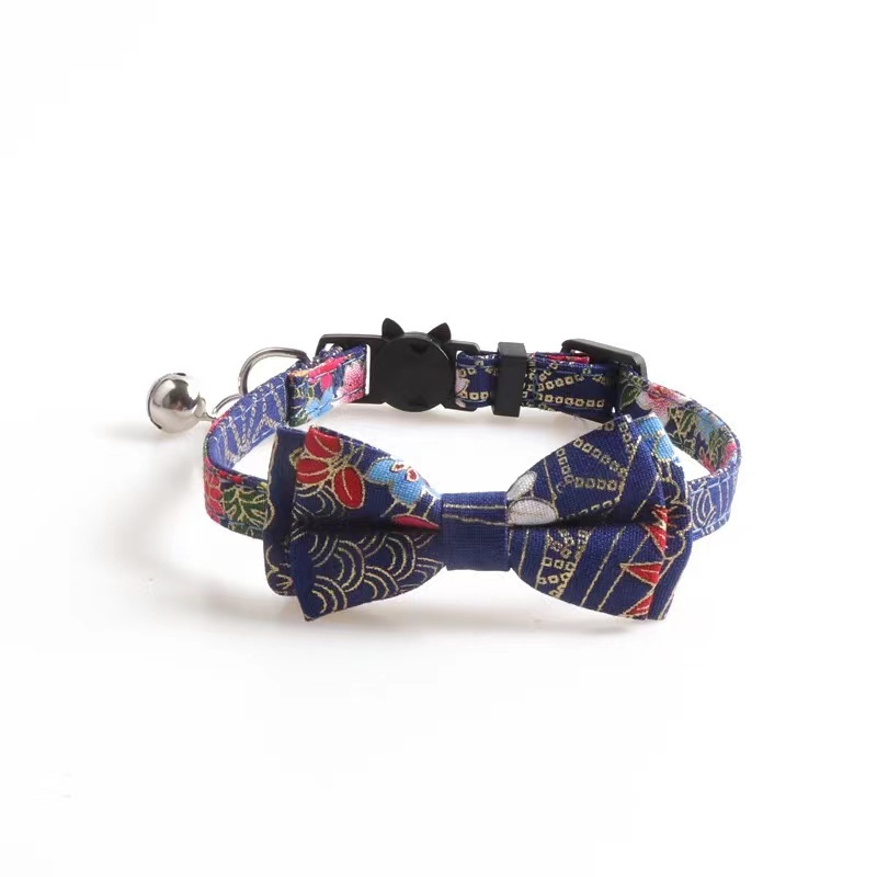 pet collar cat with Chinese style series ethnic style cat collar with bell